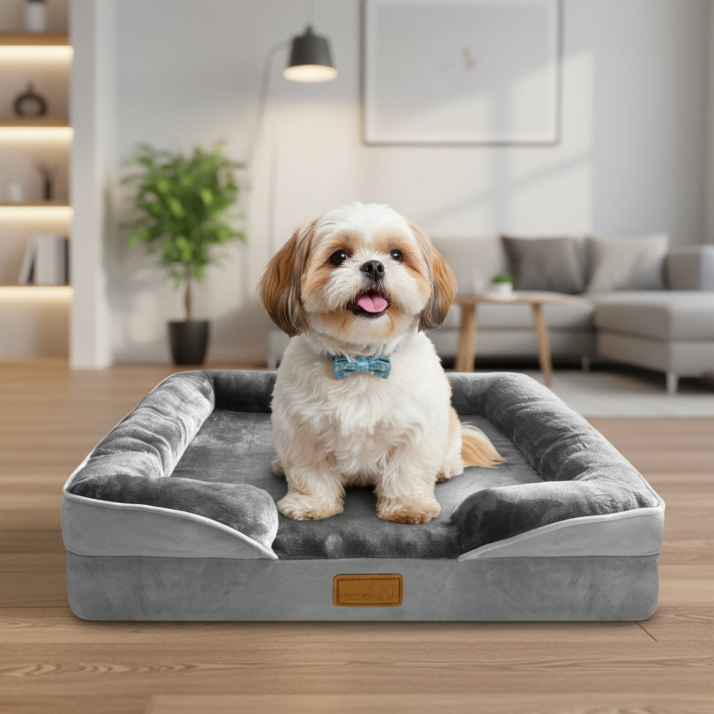 Orthopedic Dog Bed with Sides - for Small Dogs